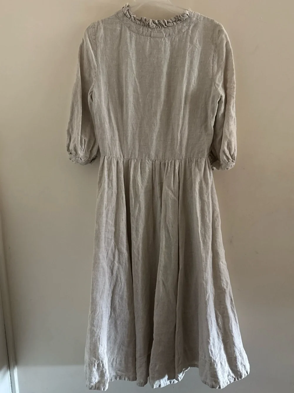 Small Son de Flor Ruffle-Trim Button Front Dress - Picture 3 of 5